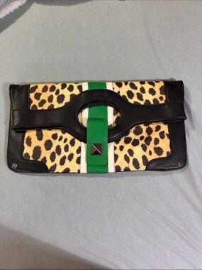 L.A.M.B Leopard Clutch